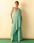 Dia One Shoulder Set - Aqua