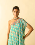 Dia One Shoulder Set - Aqua