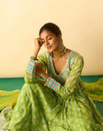 Akira Anarkali Set - Lime