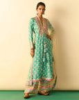 Binita Pallazo Set - Aqua