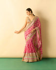 Jasleen Saree Set - Pink