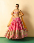Mannat Lehenga Set - Pink