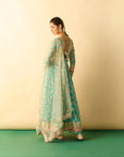Akira Anarkali Set - Aqua
