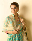 Akira Anarkali Set - Aqua