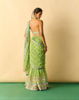 Labdhi Saree Set - Lime