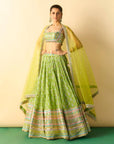 Mannat Lehenga Set - Lime