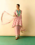 Zarnish Farshi Set - Soft Pink