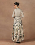 Green - Ivory Anarkali Set | Muraqqa