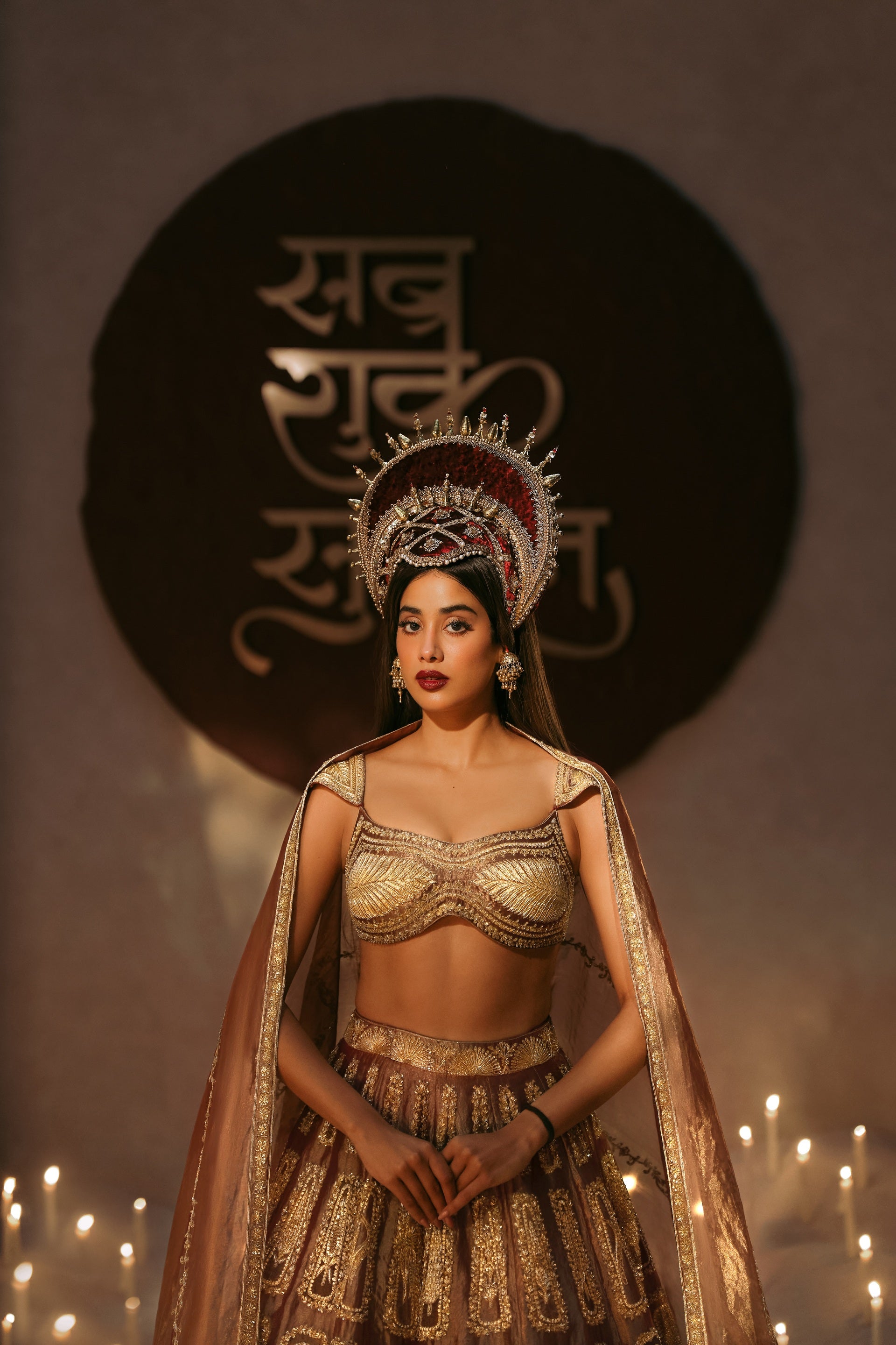 Zard Sitara Lehenga