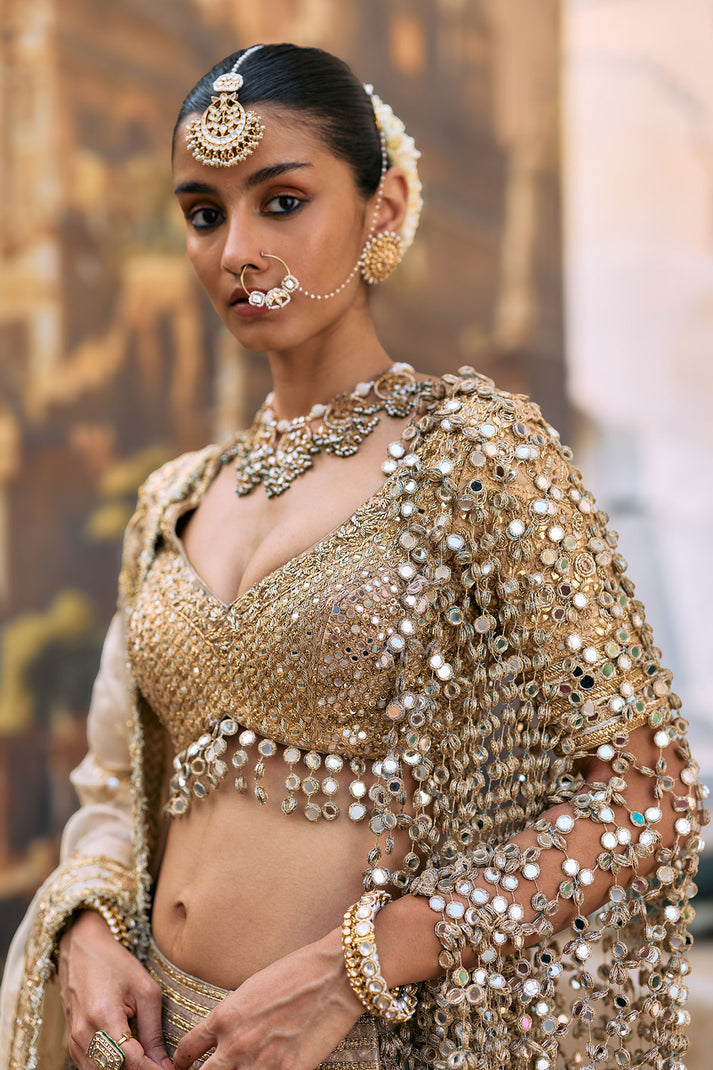 Mangalmurti Lehenga Set With Jaal