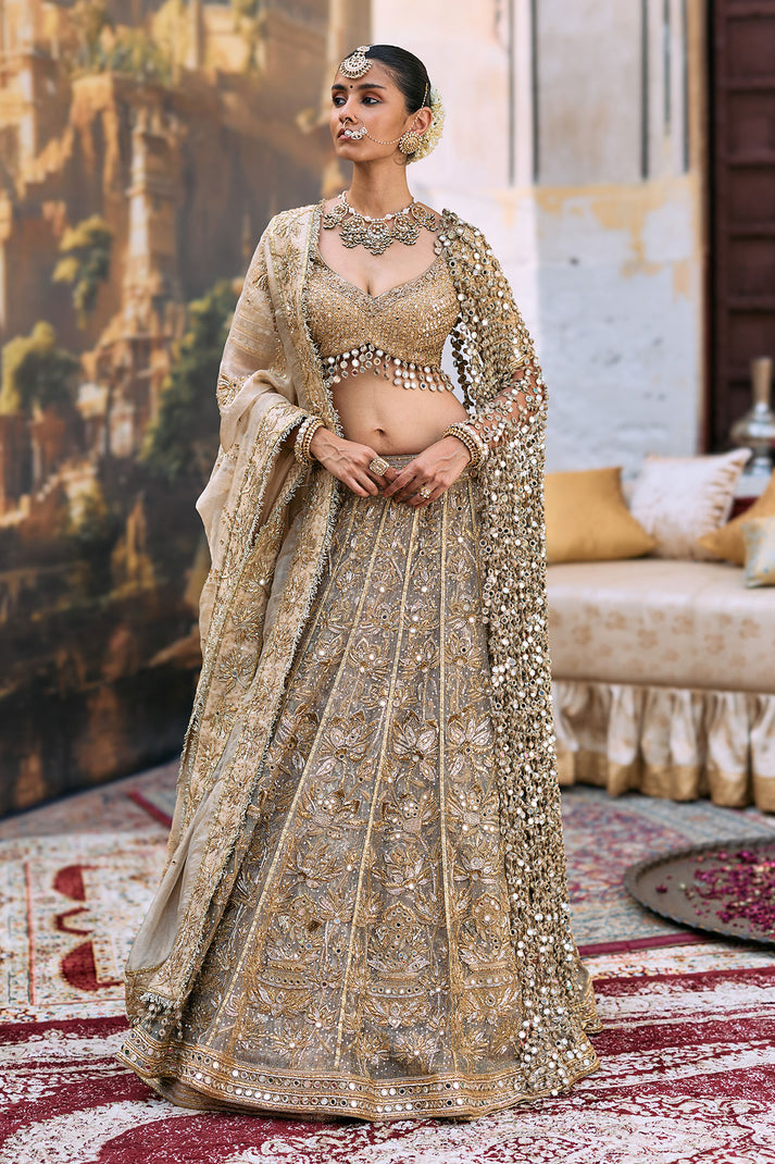Mangalmurti Lehenga Set With Jaal