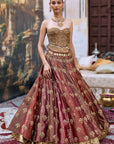 Arunima Lehenga Set with Chhavi Jaal Veil