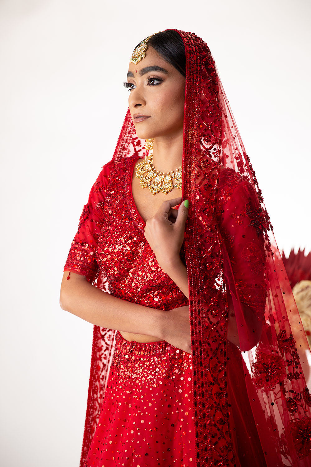 Sunny's Red Heritage Lehenga XII - Ready to Ship