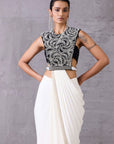 Monochrome Saree