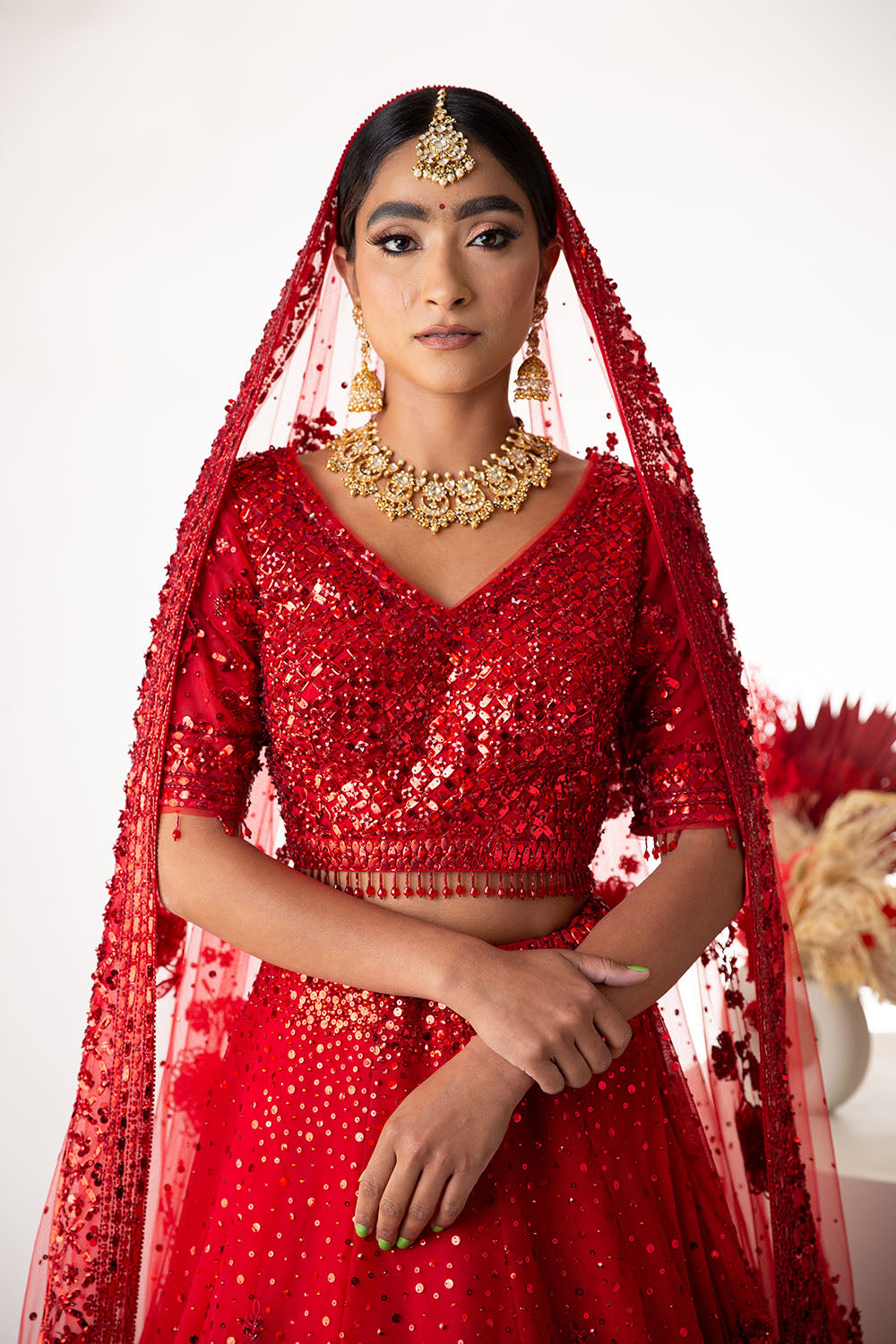 Sunny's Red Heritage Lehenga XII - Ready to Ship