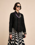 Noir Chevron Skirt Set