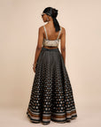 Ivory - Black Skirt Set