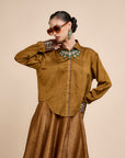 Earthy Mustard Skirt Set
