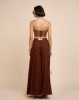Rust Orange Sharara Set