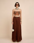 Rust Orange Sharara Set