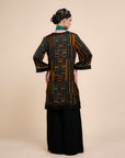 Mocha Brown - Teal Tunic