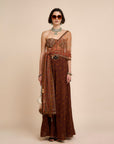 Rust Orange Sharara Set