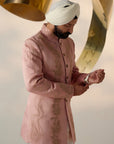Rose Quartz Long Bandhgala Set