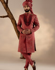 Red Ochre Sherwani
