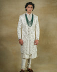 Gardenia White Sherwani