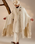 Albino white Sherwani set