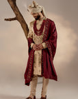 Frosted Almond Sherwani Set