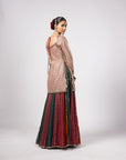 Jade Green Kurta Lehenga Pants Set