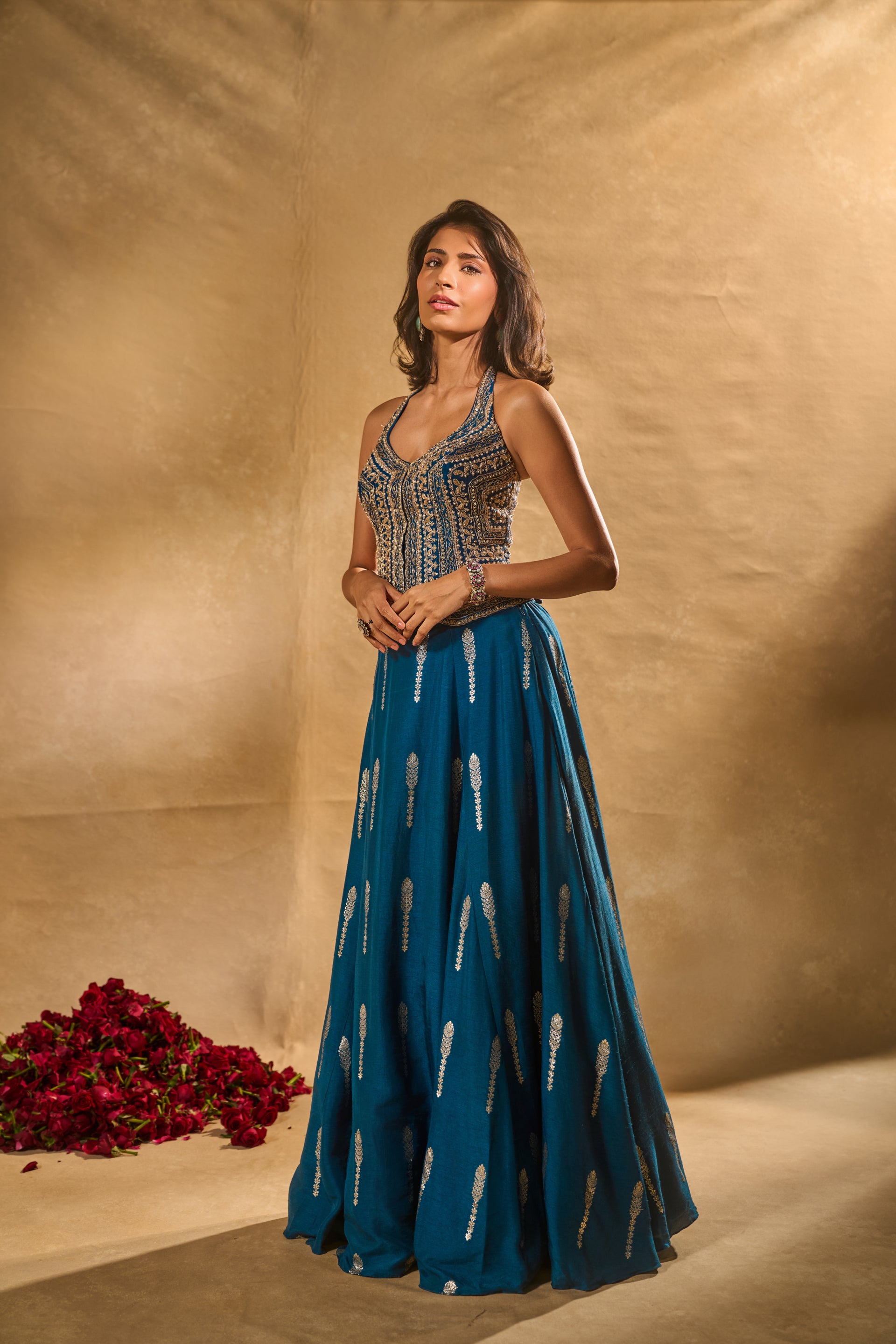 Amal Lehenga In Blue