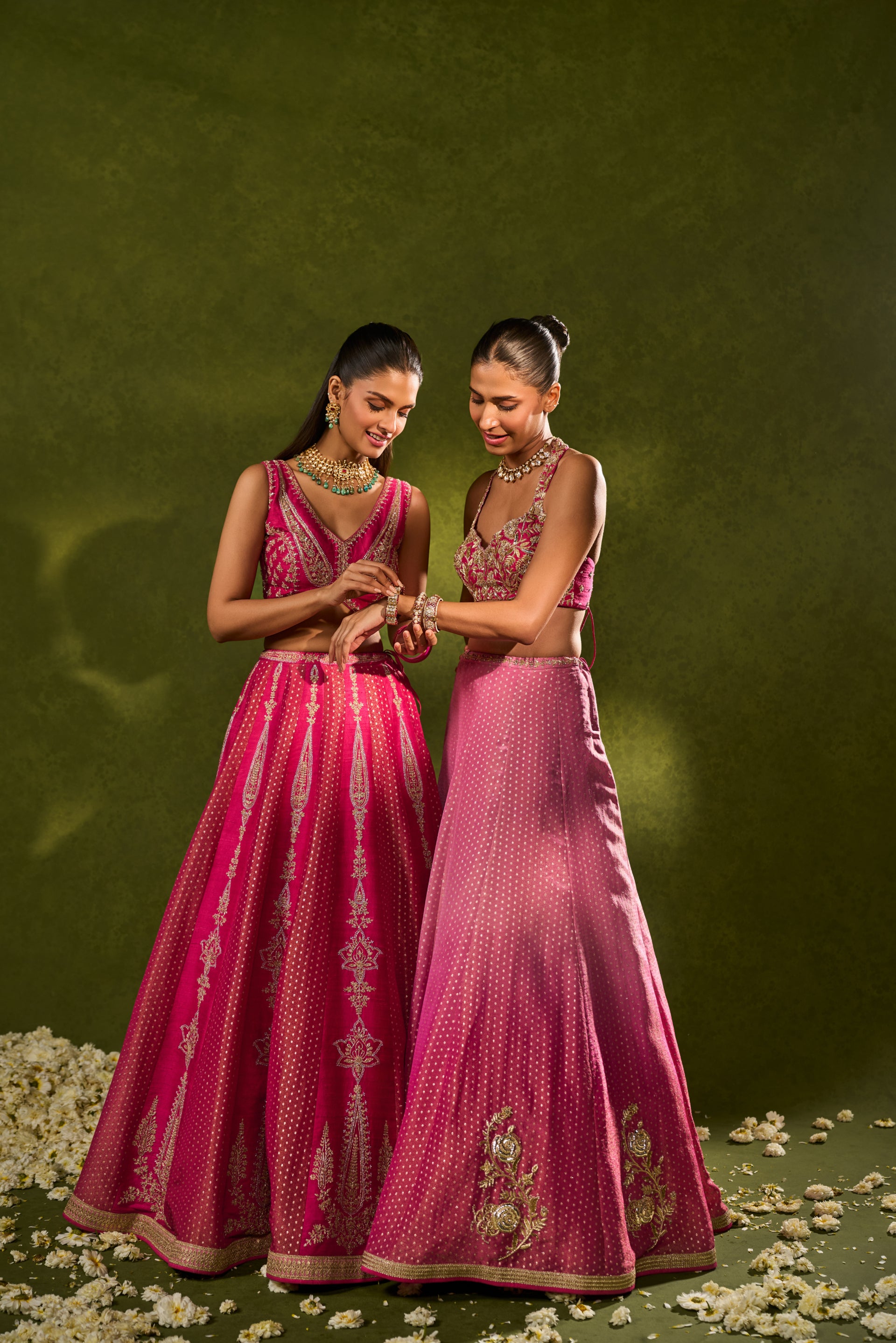 Ambi Brocade Lehenga