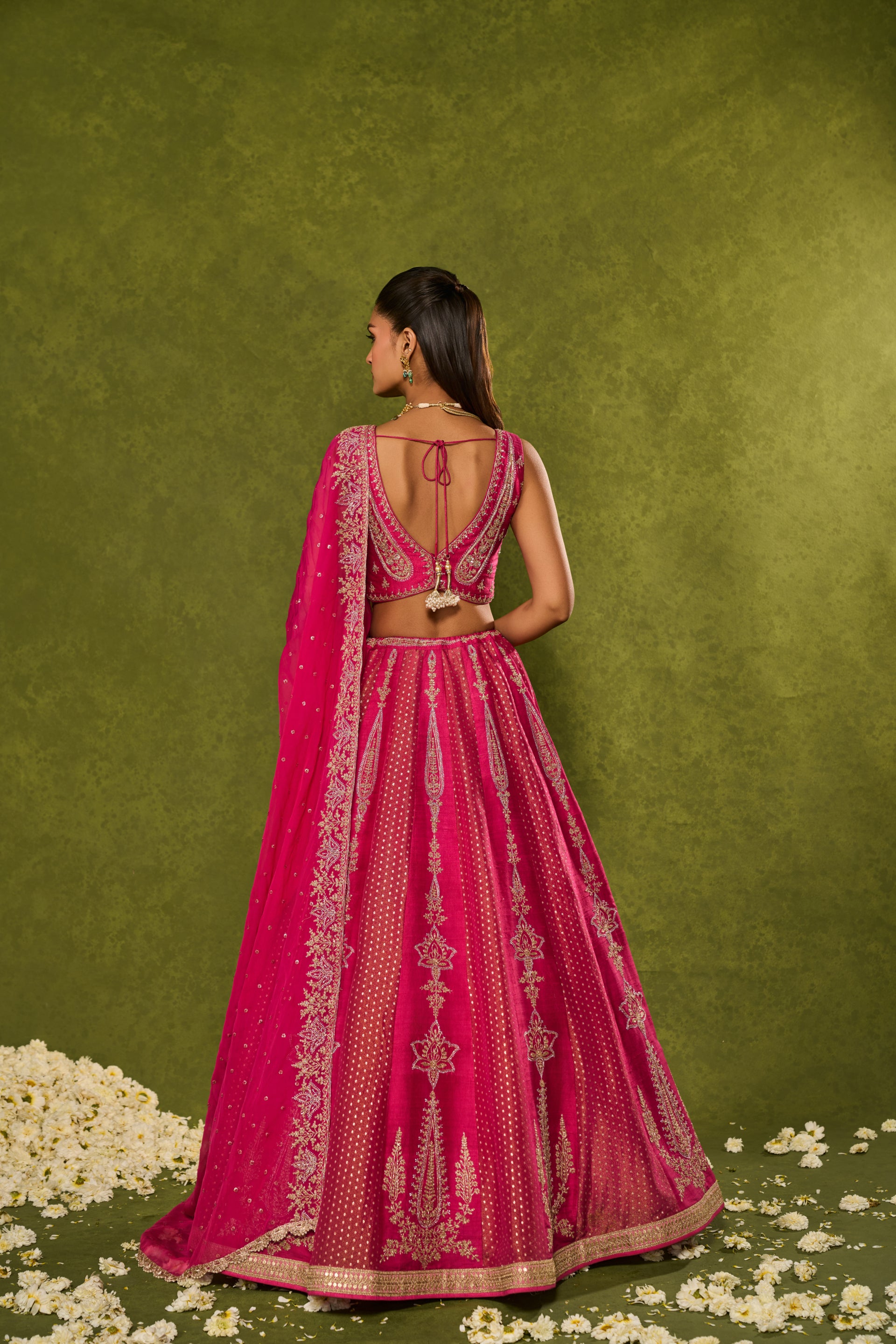 Ambi Brocade Lehenga
