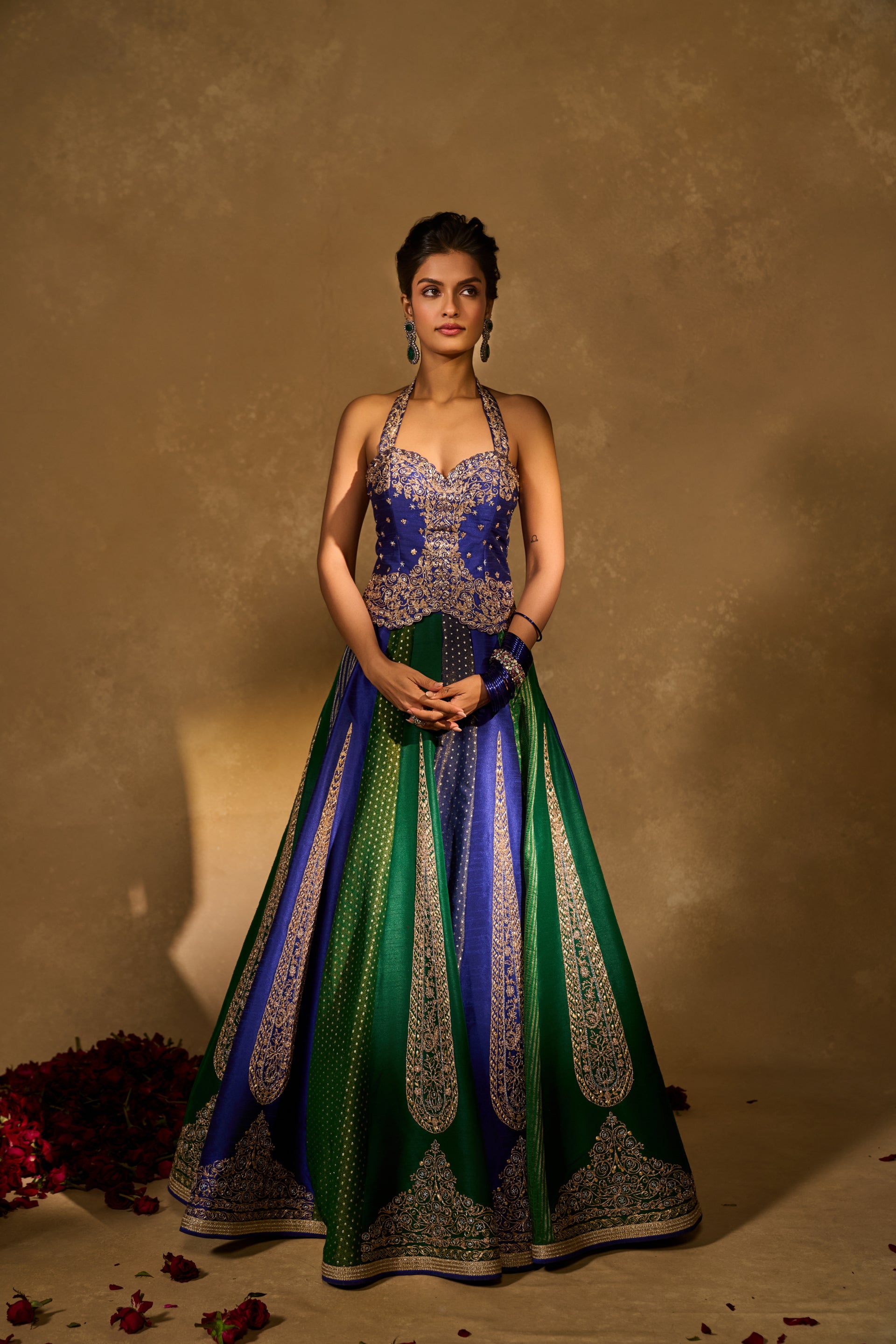 Blue Naina Lehenga