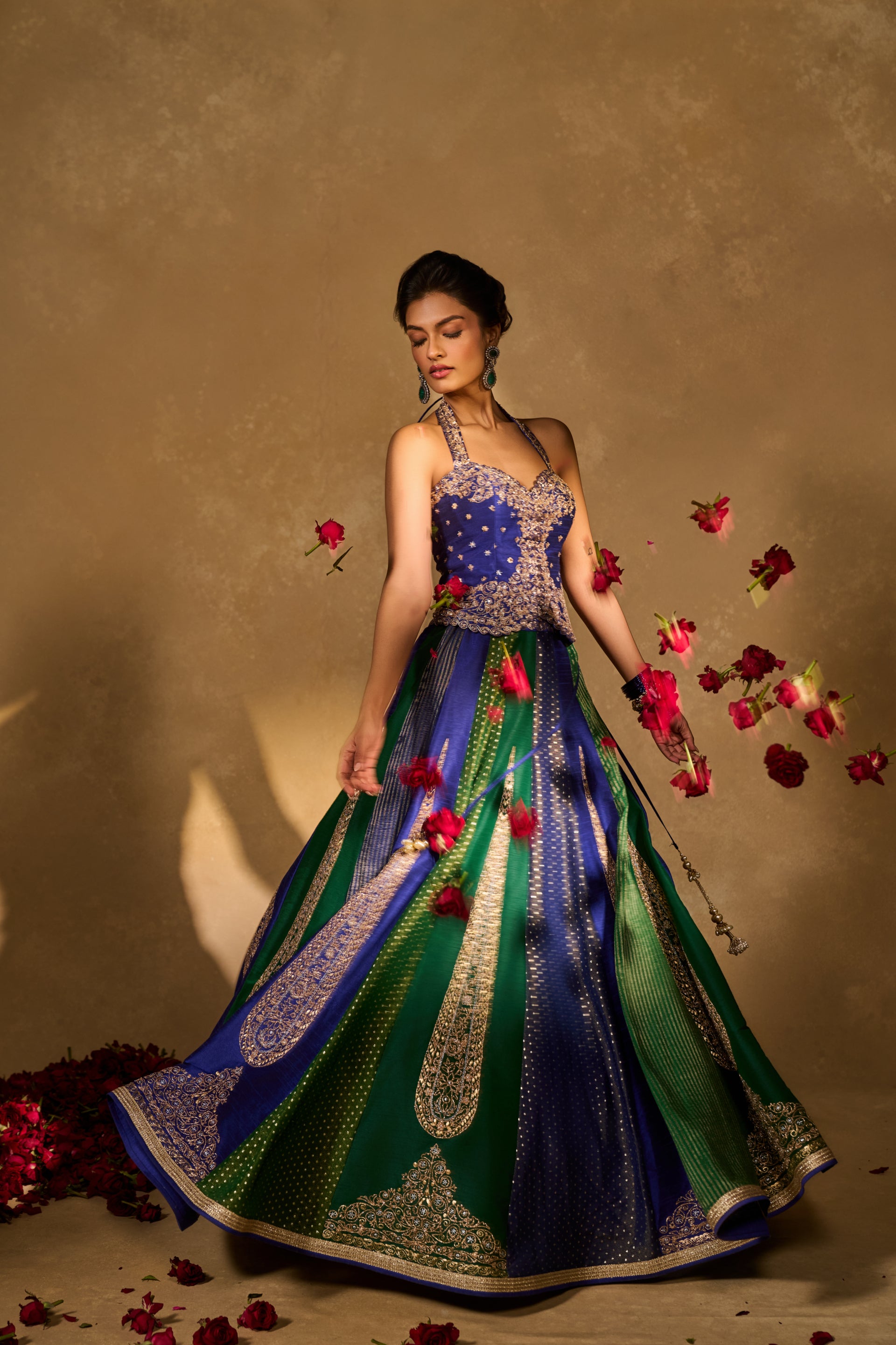 Blue Naina Lehenga