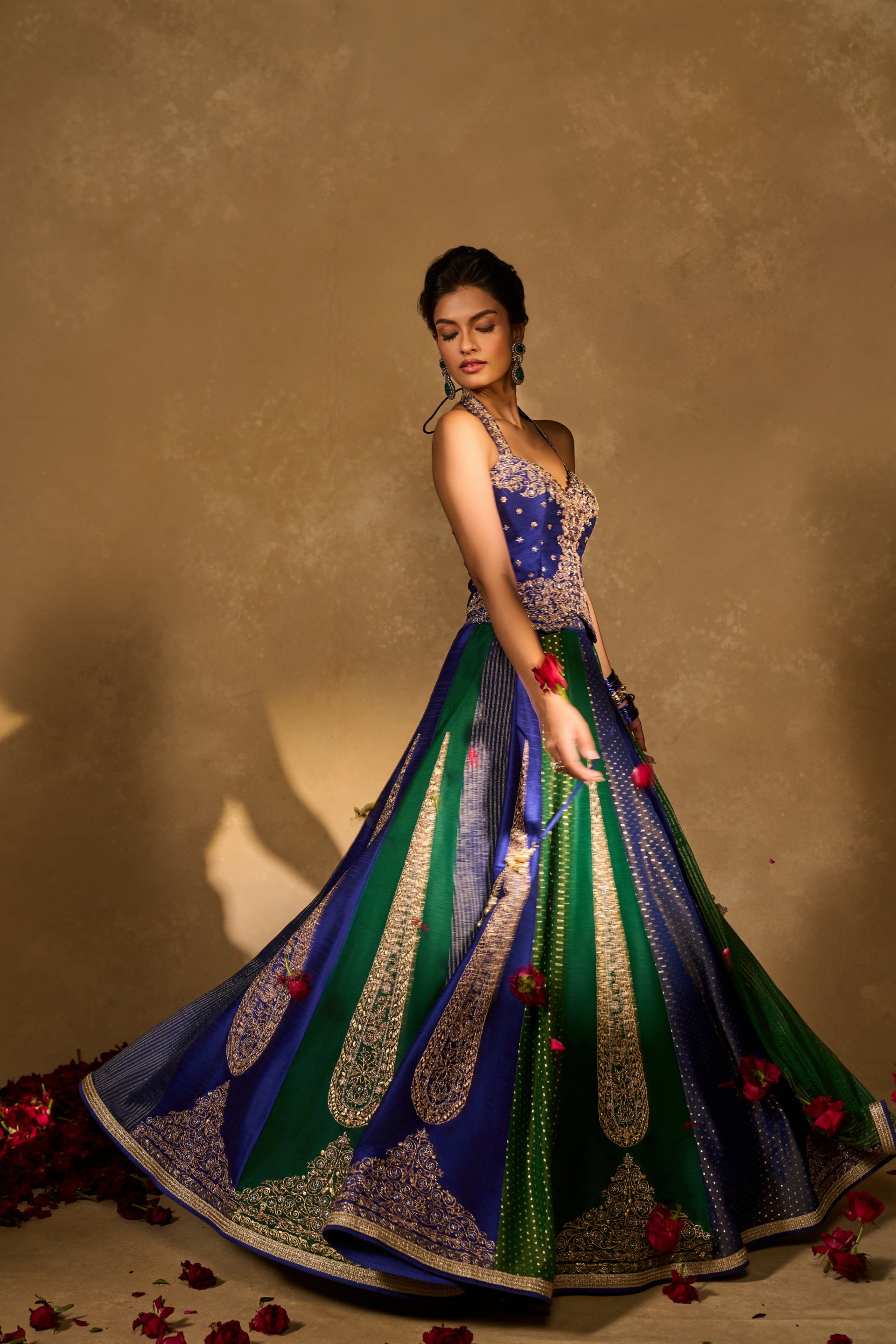 Blue Naina Lehenga