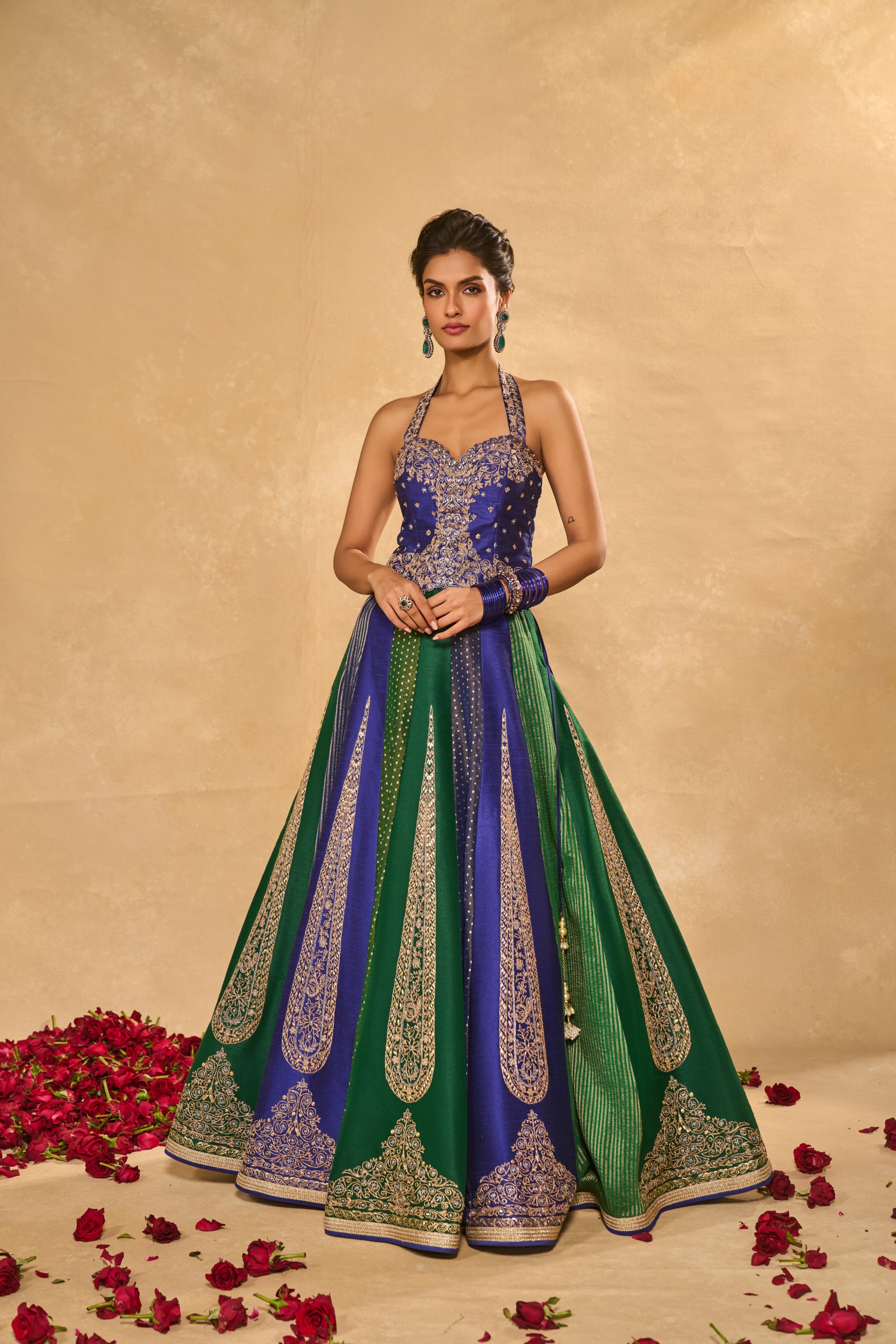 Blue Naina Lehenga