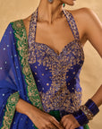 Blue Naina Lehenga