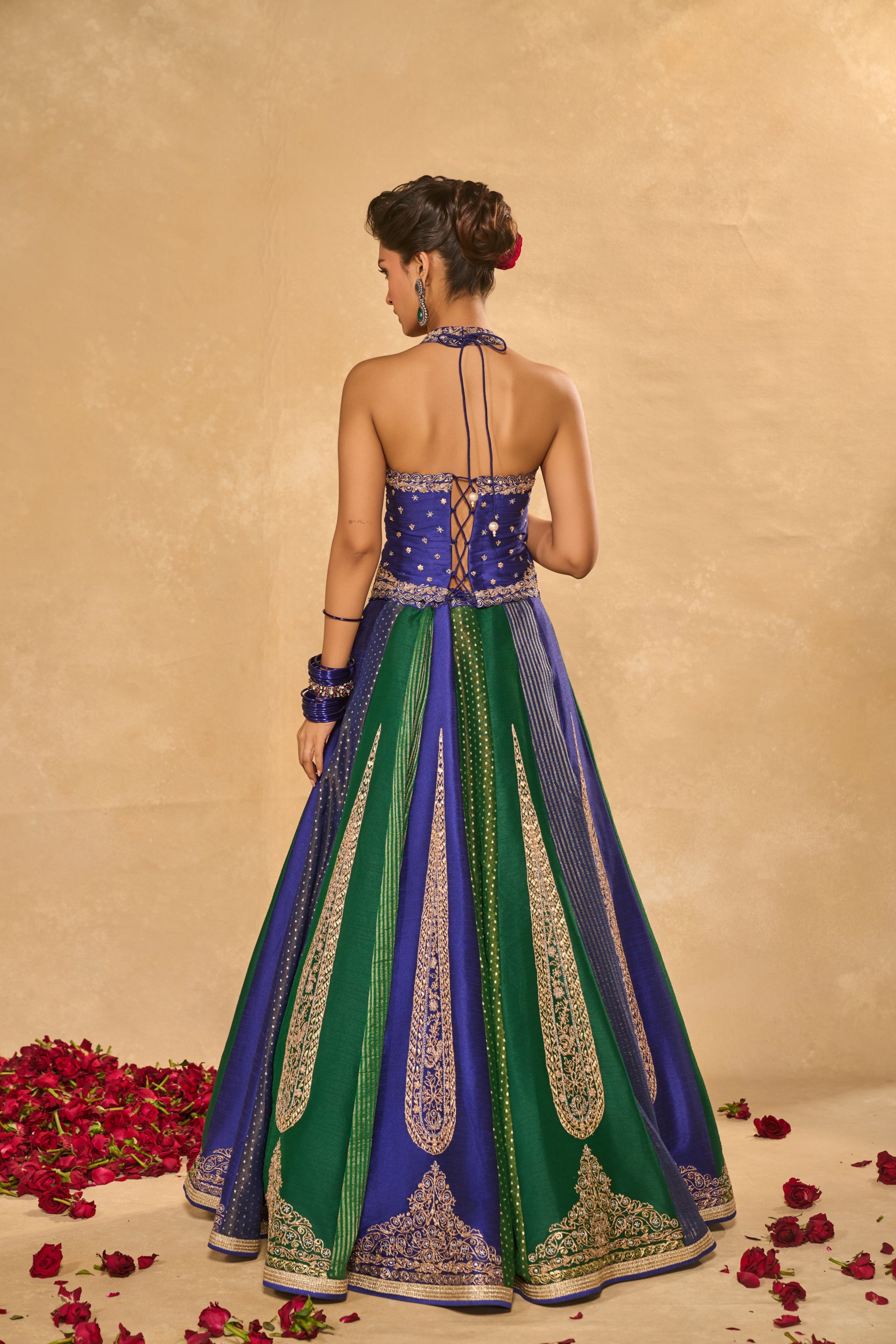 Blue Naina Lehenga