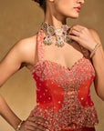 Orange Naina Lehenga