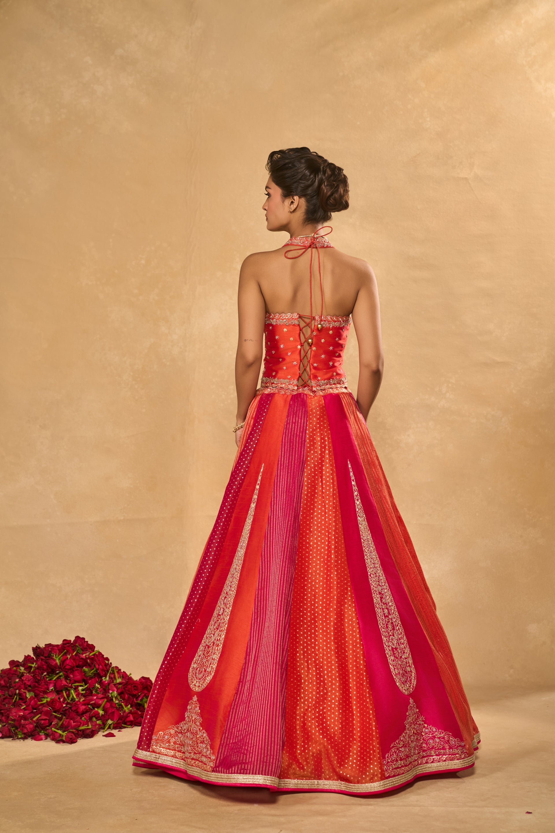 Orange Naina Lehenga
