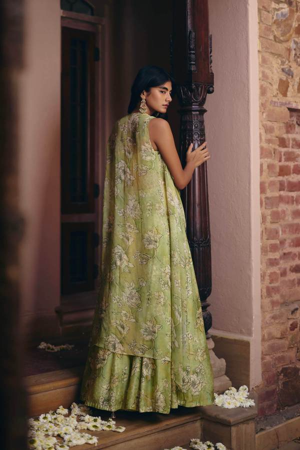 Blossom Cape Sharara Set