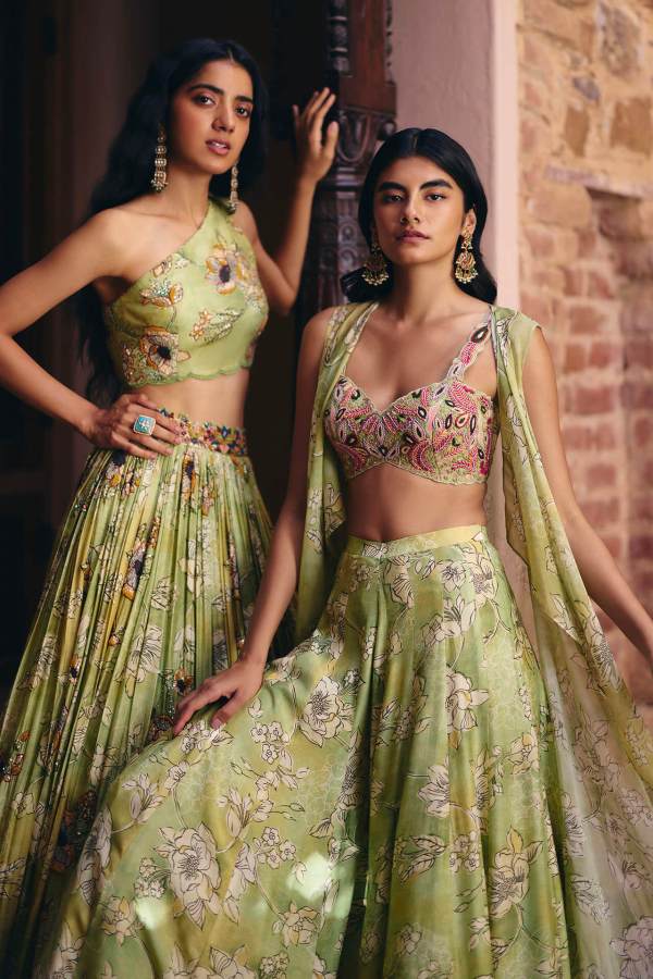Blossom Cape Sharara Set