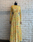 Yellow Cutout Maxi Dress