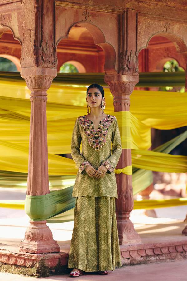 Asma Kurta Sharara Set