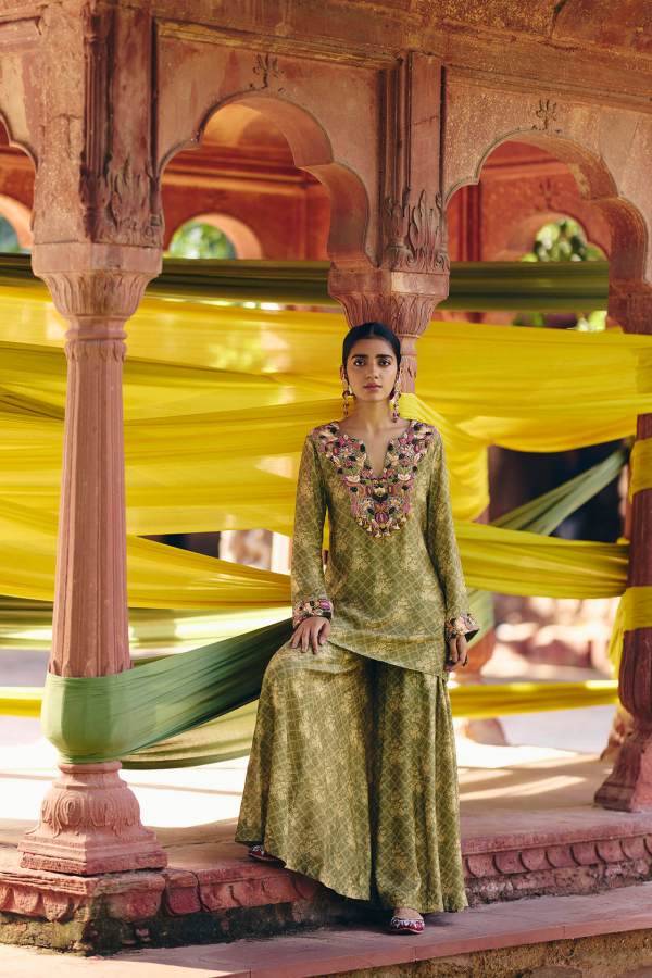 Asma Kurta Sharara Set