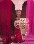 Bandhani Cape Set