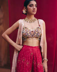 Bandhani Cape Set